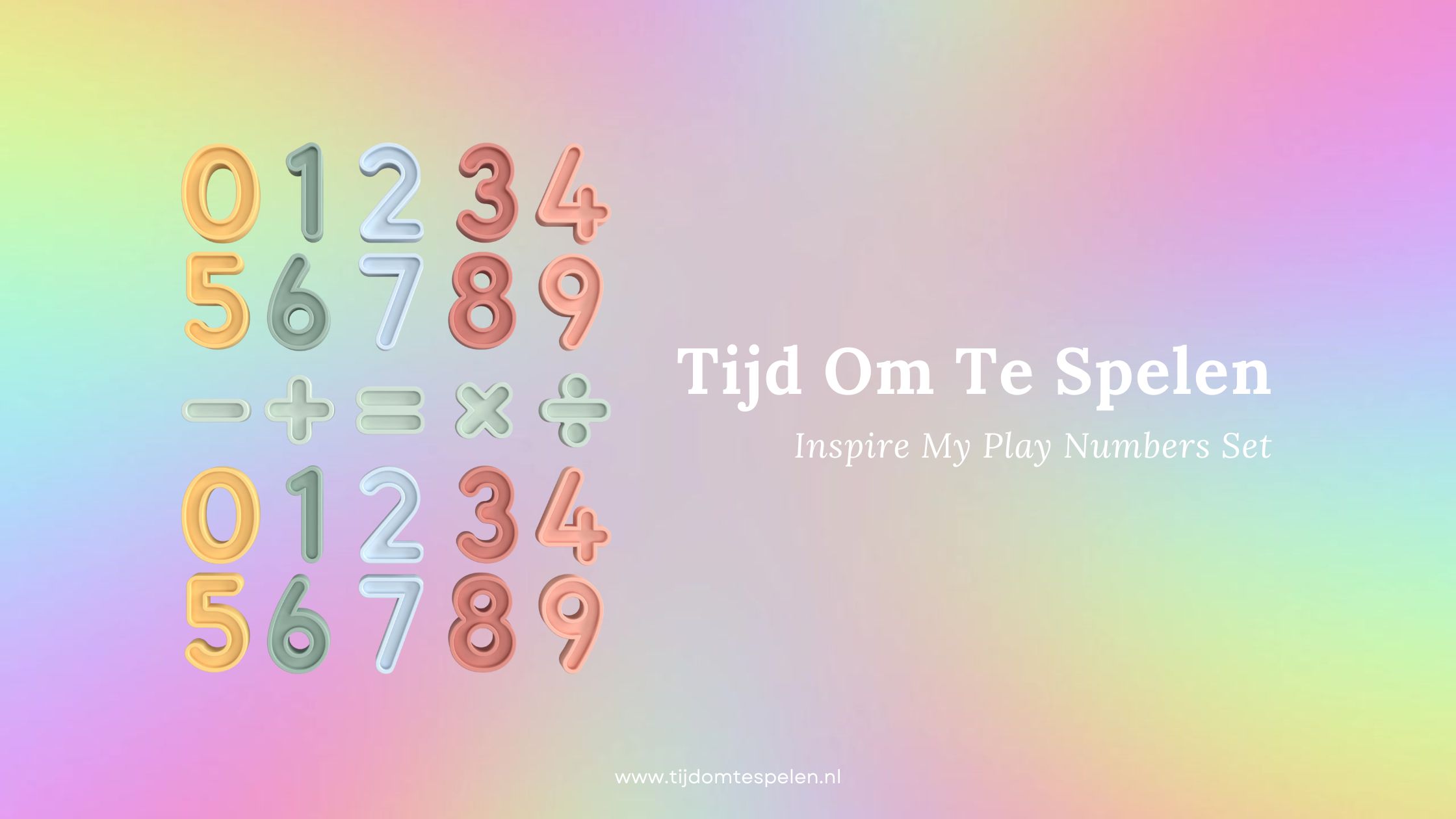 Inspire My Play heeft weer iets nieuws waar je blij van wordt: een kleurrijke set siliconen cijfers! Lees hier alles over de Inspire My Play Numbers Set.