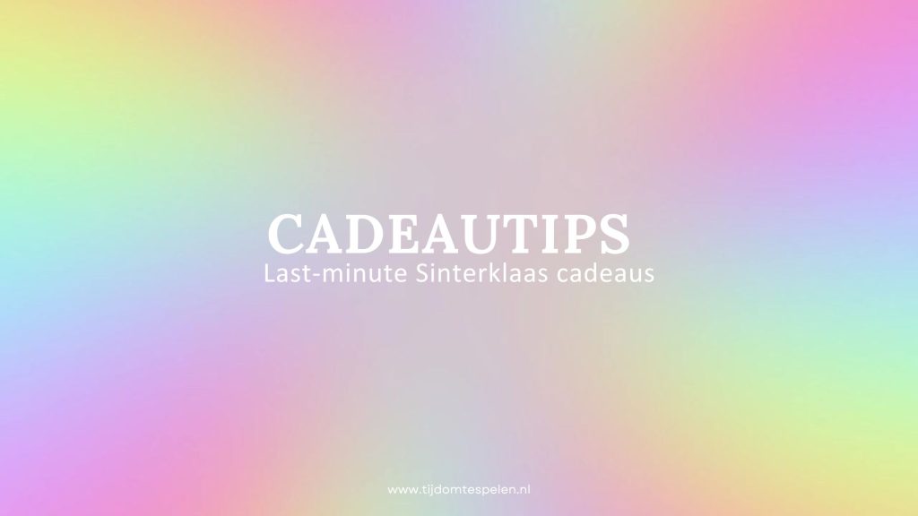 Last-minute Sinterklaas cadeaus (2025)