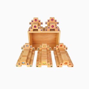 Bauspiel glinster trapblokken-40-delig