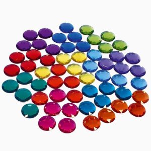 Bauspiel grote glitterstenen-60 stuks