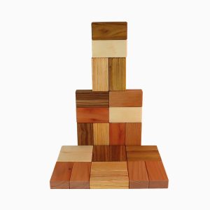 Bauspiel houten blokken Wood Lover-24-delig