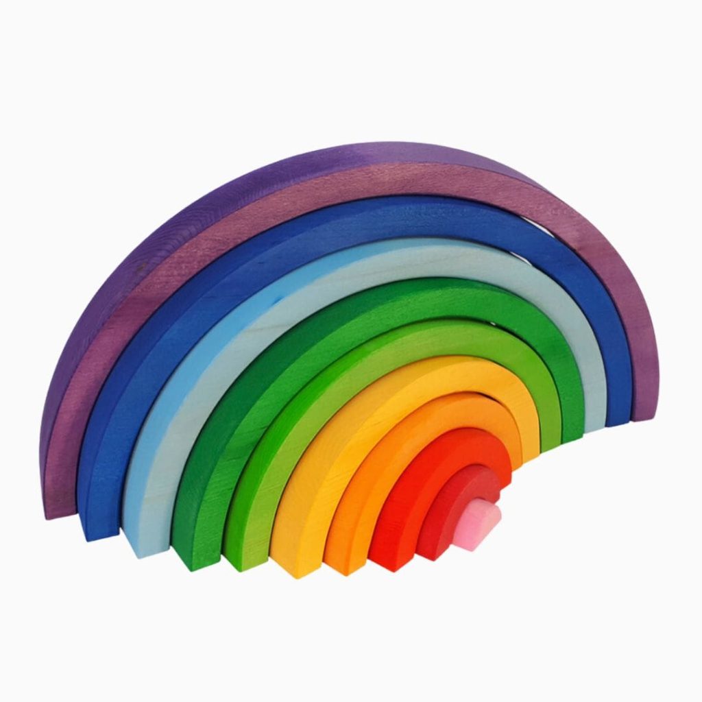 Bauspiel houten regenboog-10 bogen