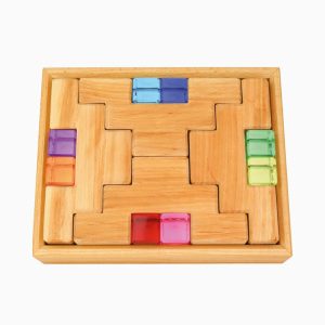 Bauspiel trapblokken met lucent cubes-16-delig