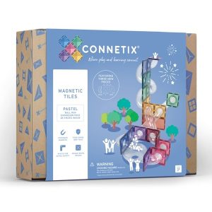 CONNETIX Magnetische Tegels Pastel Knikkerbaan 80 stuks