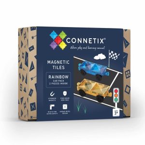 CONNETIX Magnetische Tegels Uitbreidingsset Cars 2 stuks