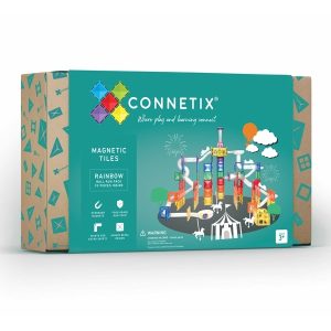 CONNETIX Magnetische Tegels rainbow knikkerbaan 92 stuks