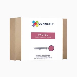 CONNETIX Pastel houten knikkers-16-delig