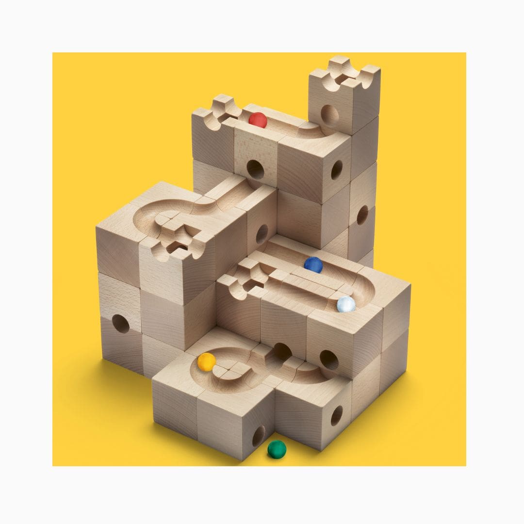 CUBORO STANDARD houten knikkerbaan-50-delig