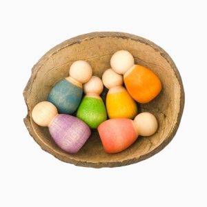 Grapat houten baby nins® – 6 stuks