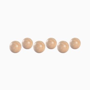 Grapat houten ballen naturel-6 stuks