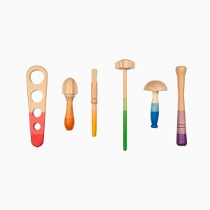 Grapat houten gereedschap-6 stuks