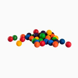 Grapat houten knikkers-36 stuks