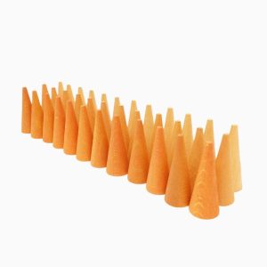 Grapat mandala oranje kegels-36 stuks