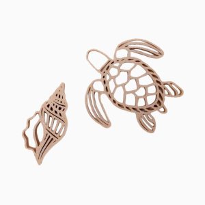 Grennn magisch zand vormpjes-schildpad en schelp