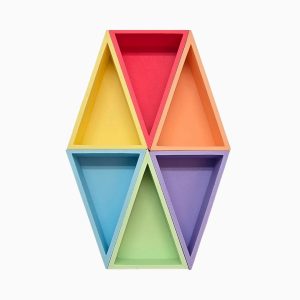 Grennn speelbakjes set pastel-gelijkbenige driehoek