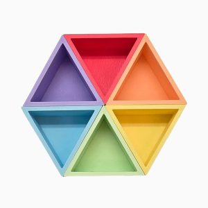Grennn speelbakjes set pastel-gelijkzijdige driehoek