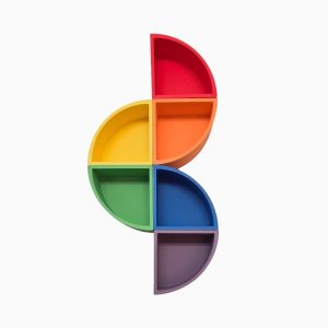 Grennn speelbakjes set regenboog-kwartcirkels