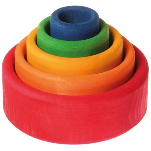 Grimm's Houten Stapelbakjes Rond Rood
