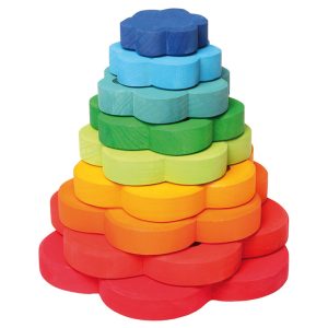 Grimm's Houten Stapeltoren Bloemen