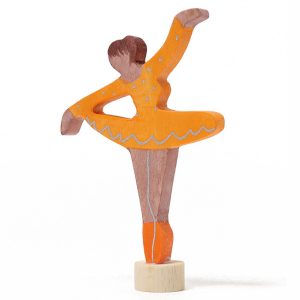 Grimm's Houten Steker Ballerina Orange Blossom
