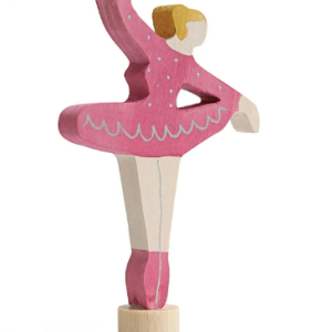 Grimm's Houten Steker Ballerina Robijn Rood
