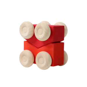 Grimm's Stapel Auto's Rood