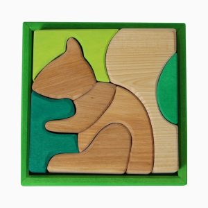 Grimm's blokken puzzel eekhoorn