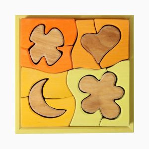 Grimm's blokken puzzel vormen