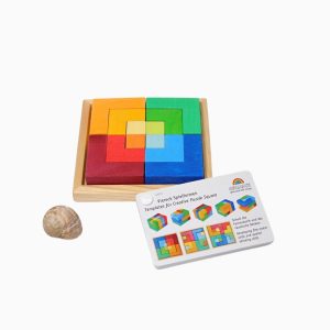 Grimm's houten blokkenpuzzel vierhoek