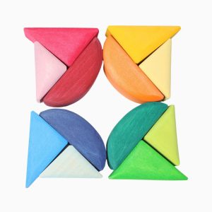 Grimm's houten blokkenset bootjes