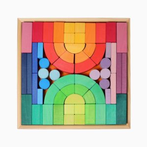 Grimm's houten blokkenset romaans 62-delig