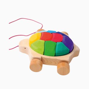 Grimm's houten trekdier-schildpad