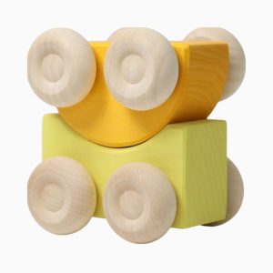 Grimm's stapelauto's geel