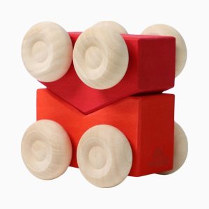 Grimm's stapelauto's rood