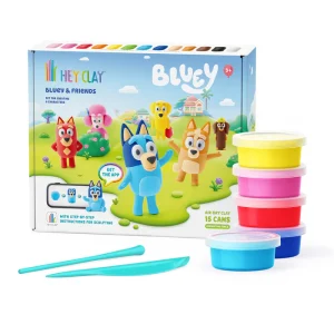 Hey Clay Interactieve Boetseerklei Bluey & Friends Limited Edition (15 kleuren)