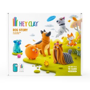Hey Clay Interactieve Boetseerklei Dog Story (15 kleuren)