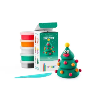 Hey Clay Interactieve Boetseerklei Winterholidays Christmas Tree (5 kleuren)
