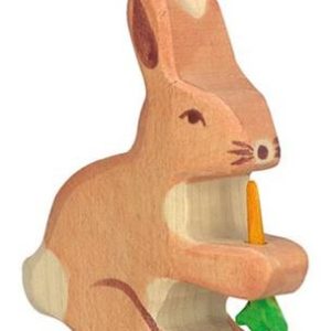 Holztiger Bosdieren Haas met wortel 80102