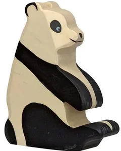 Holztiger Zittende Pandabeer 80191