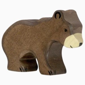 Holztiger-berenjong van hout