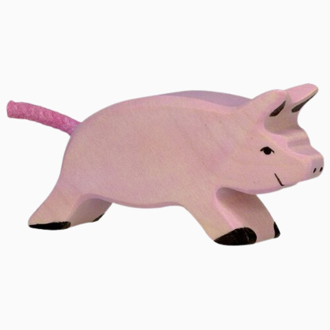 Holztiger-biggetje van hout