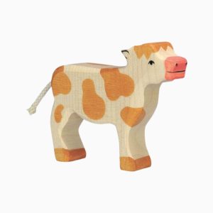 Holztiger-bruin kalfje van hout