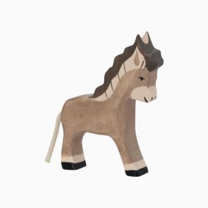 Holztiger-ezel veulen van hout