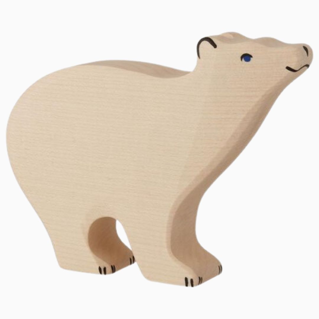 Holztiger-ijsbeer van hout