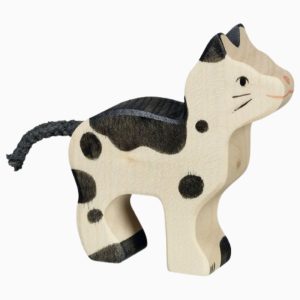 Holztiger-kat van hout