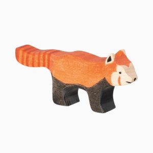 Holztiger-rode panda van hout