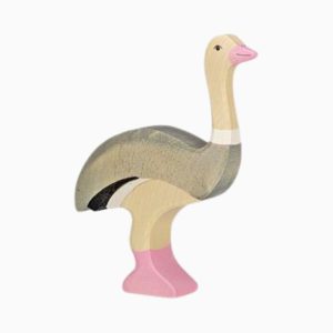 Holztiger-struisvogel van hout