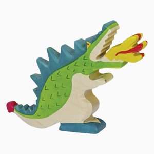 Holztiger-vuurspuwende groene draak