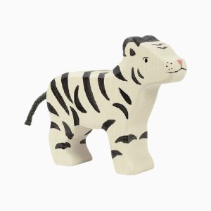 Holztiger-witte tijger welp van hout