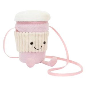 Jellycat Amuseable Coffee - To - Go Tasje Bag Pink